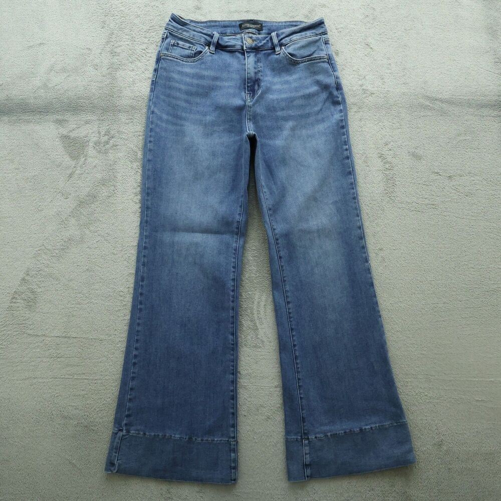 Flying Banana Jeans Women's Size 10L Blue High-Rise Flare Denim 32" Inseam